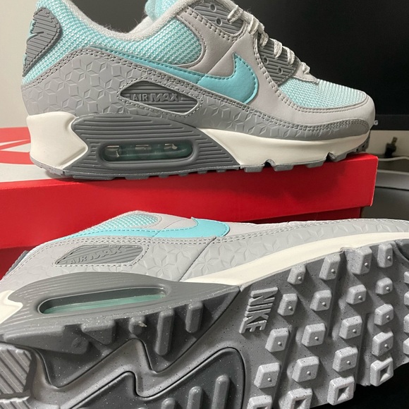 NIKE Air Max 90 Wolf Grey/Copa-Cool Grey LE - Picture 3 of 3
